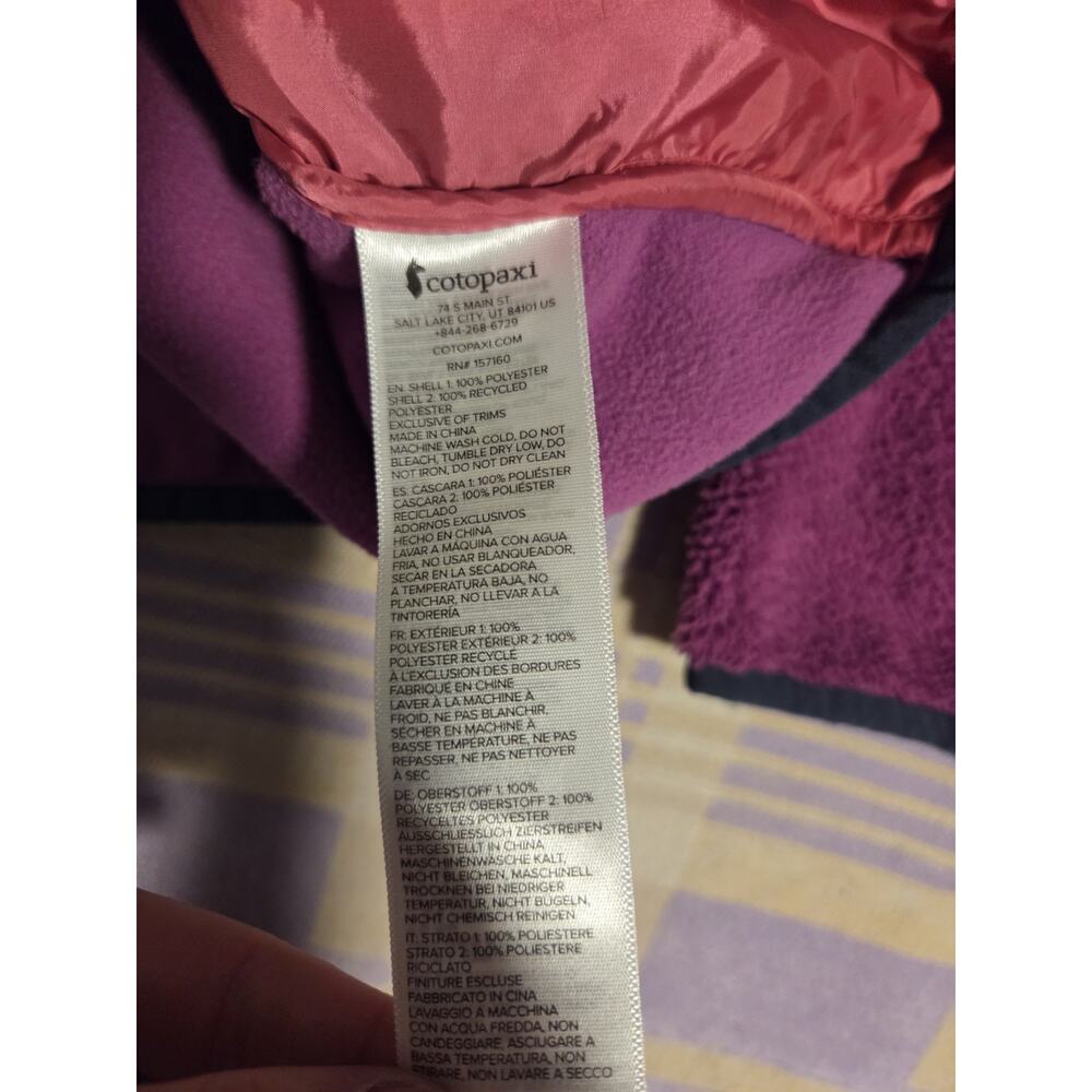 Cotopaxi Womens Fleece Trico Hybrid Hooded Jacket Mezcal Foxglove Size XL Bright - Picture 6 of 9